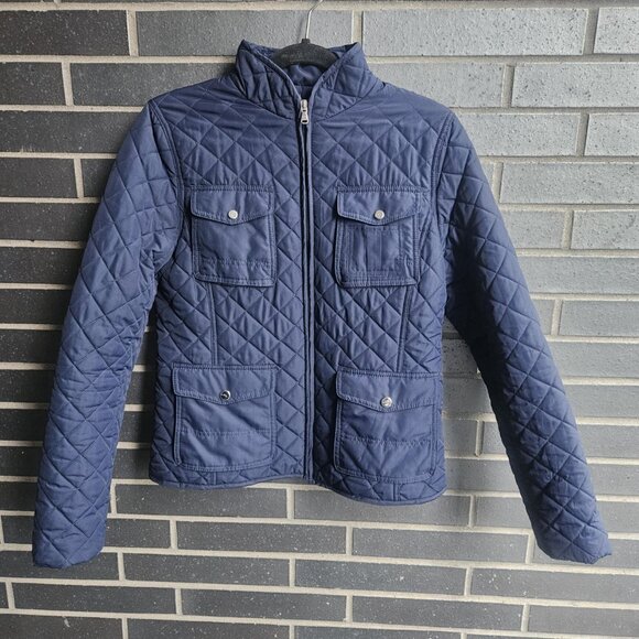 Women's Quilted Blue Jacket - Picture 3 of 14